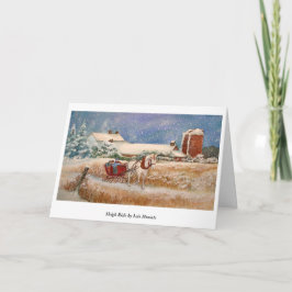 Cartão de Natal de Viagem de Leve