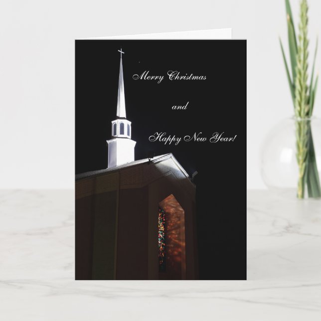 Cartão de Natal de Vidro Mantido da Paz na Terra (Frente)