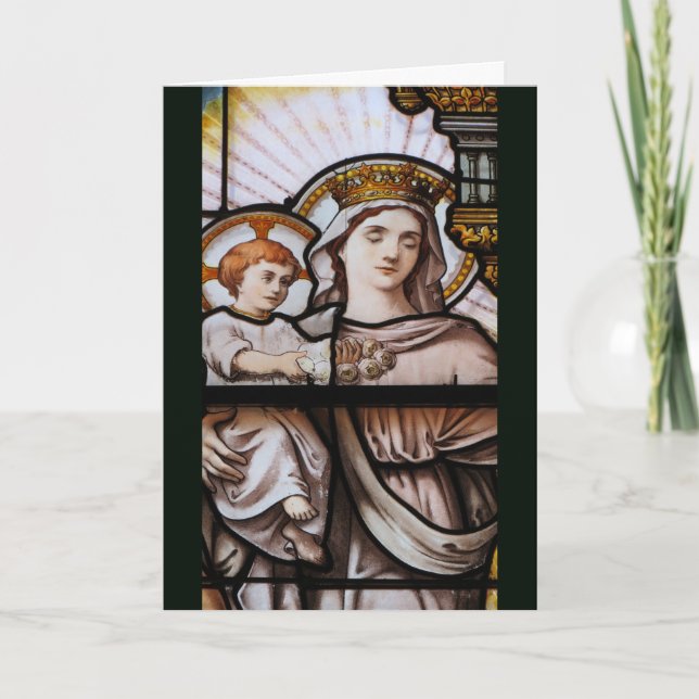 Cartão de Natal de Vidro Mantido - França (Frente)