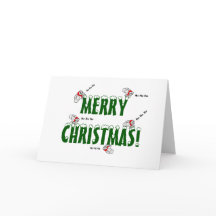 Cartão de Natal de Voo de papais noeis