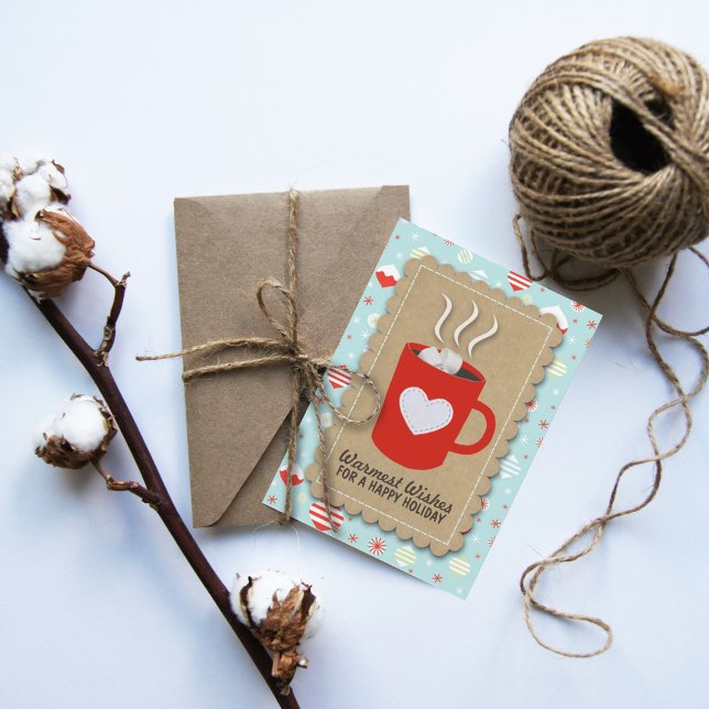 Cartão de Natal "Desejos Mais Quentes" de Trendy H (Criador carregado)