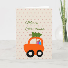 Cartão de Natal desenhado à mão fofo
