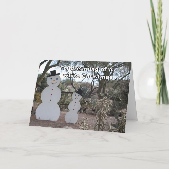 Cartão de Natal Desert Snowbird (Frente)