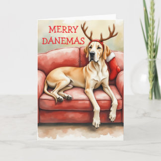 Cartão de Natal Deslumbrante do Great Dane