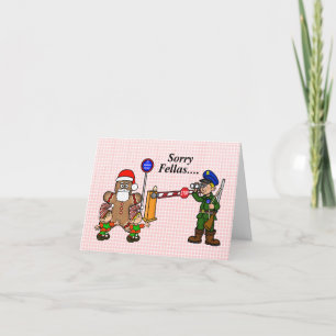 Cartão de Natal Divertido da Alfândega da Fronteir