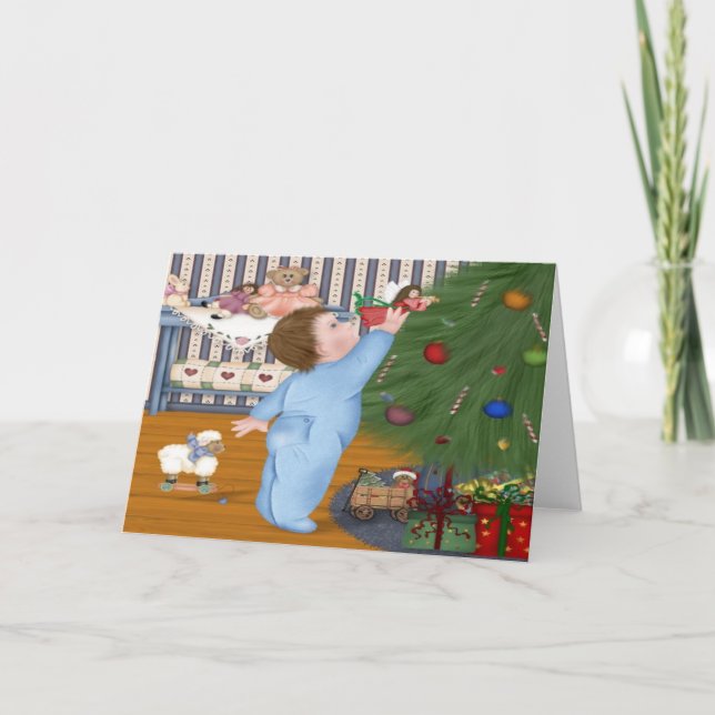 Cartão de Natal do Angel Baby (Frente)