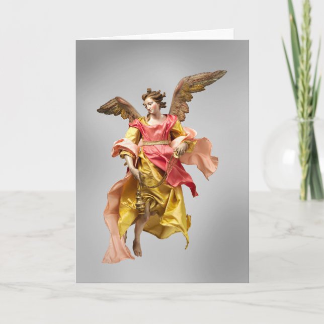 Cartão de Natal do anjo (Frente)