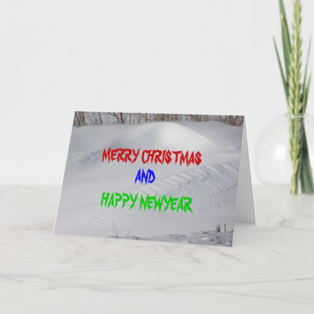 Cartão de NATAL do BANCO da NEVE (Frente)