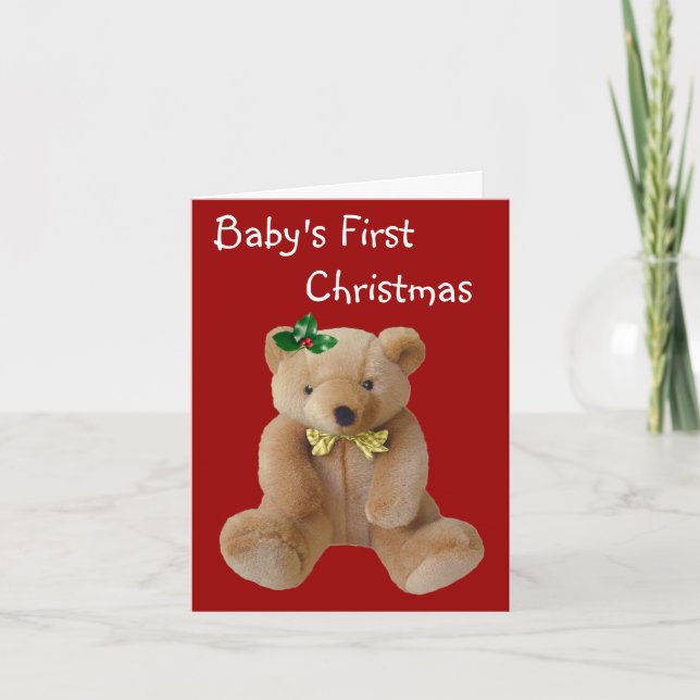 Cartão de Natal do bebê (Frente)