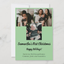 cartão de natal do bebê no primeiro Natal 3 foto n