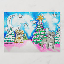 Cartão de Natal do Cachorrinho