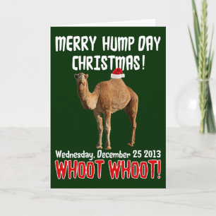 Cartão de Natal do Camelo Hump Day