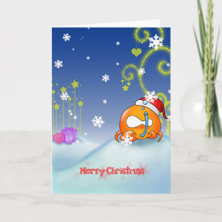 Cartão de Natal do cancer