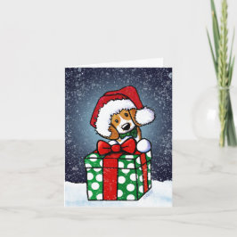Cartão de Natal do Cão Beagle