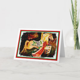 Cartão de Natal do carrossel