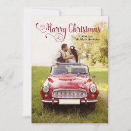 Cartão de Natal do casado Recém-casado