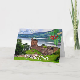 Cartão de Natal do Castelo Clan Urquhart Grant Esc