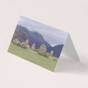 Cartão de Natal do Círculo da Pedra Castlerigg