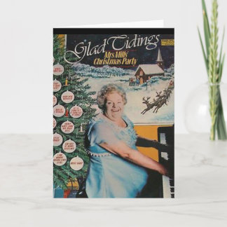 Cartão de Natal do cobrir gravado de vinil