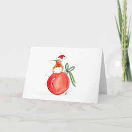 Cartão de Natal do colibri