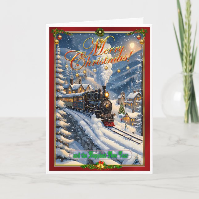Cartão de Natal do comboio (Frente)