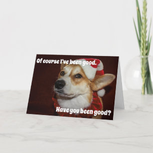 Cartão de Natal do Corgi