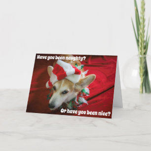 Cartão de Natal do Corgi