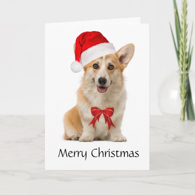 Cartão de Natal do Corgi (Frente)
