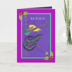 Cartão de Natal do Dançarino Rejoice