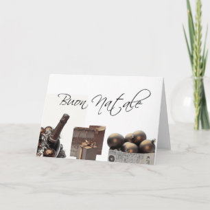 Cartão de natal do estilo Vintage italiano