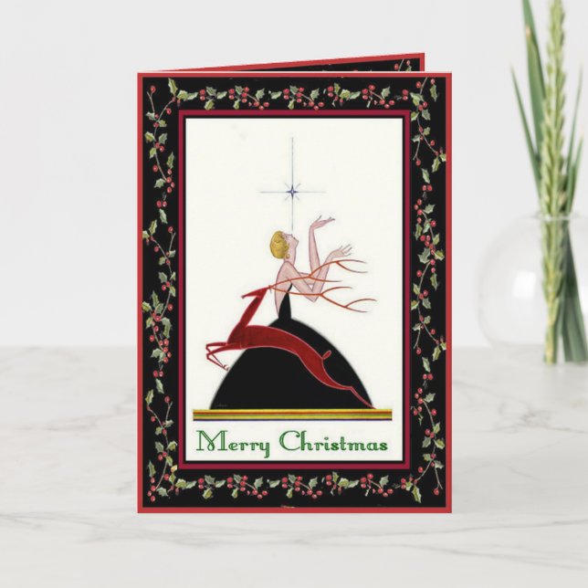 Cartão de Natal do Fashionista (Frente)