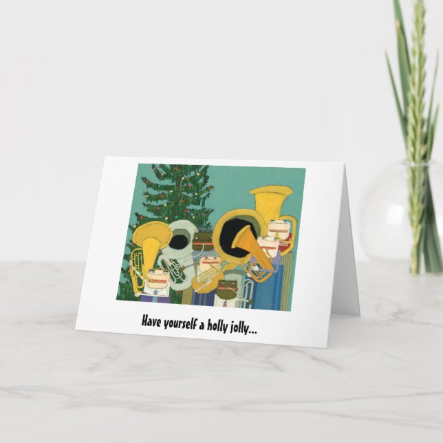 cartão de Natal do feriado muscial (Frente)