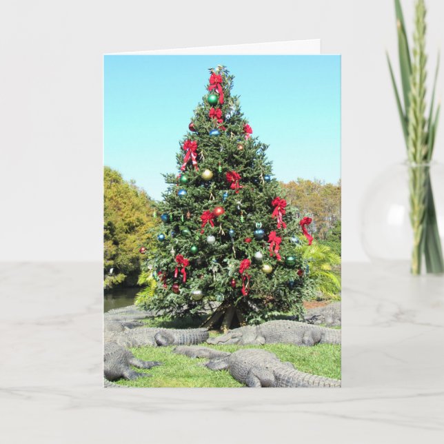 Cartão de Natal do Florida Gator (Frente)