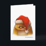Cartão de Natal do gatinho do papai noel<br><div class="desc">Soe na época natalícia com este festival felino.</div>