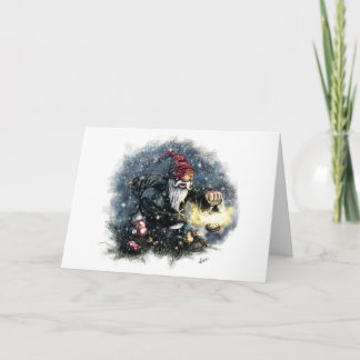 Cartão de Natal do gnomo