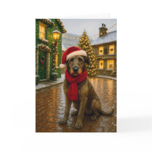 Cartão de Natal do Irish Wolfhound