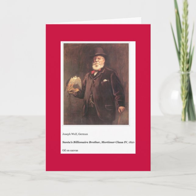 CARTÃO DE NATAL DO IRMÃO papai noel (Frente)