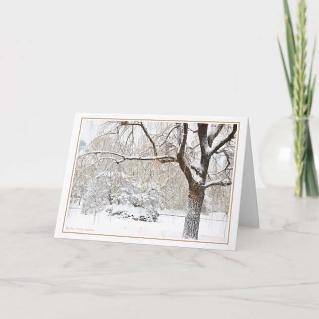 Cartão de Natal do Jardim Público de Boston (Frente)