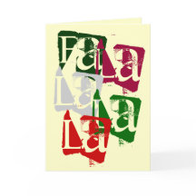 CARTÃO DE NATAL DO LA DO LA DO FA