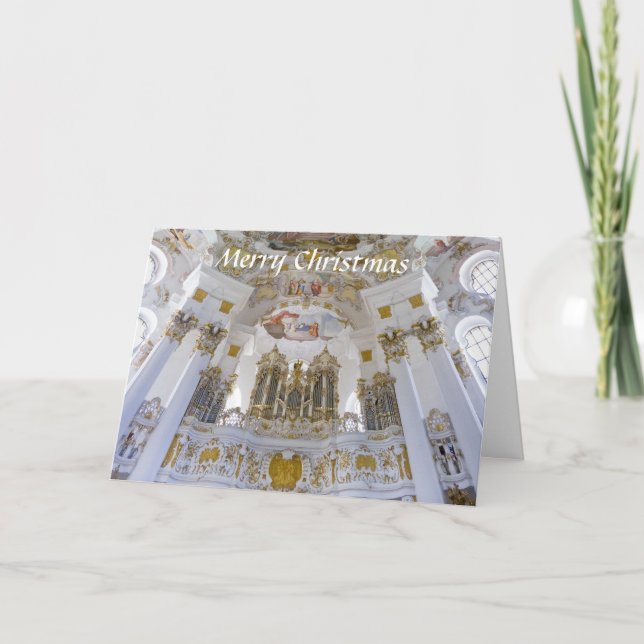 Cartão de Natal do órgão de Wieskirche (Frente)