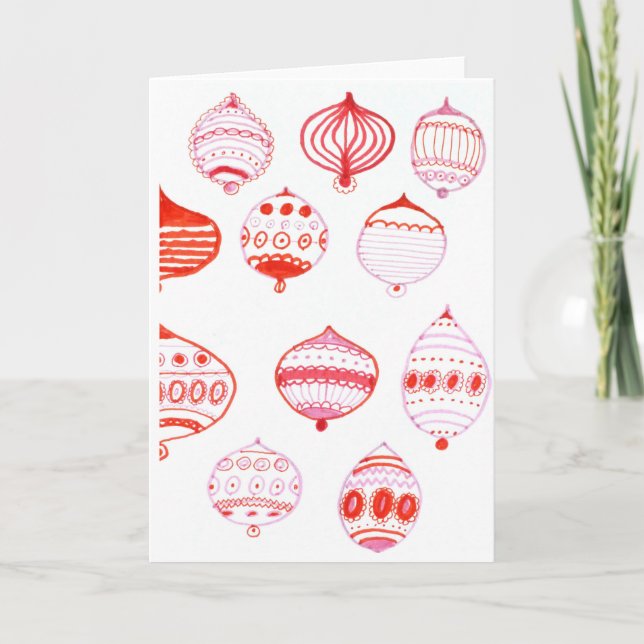 Cartão de Natal do Ornament (Frente)