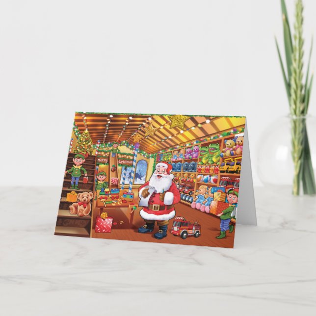 Cartão de Natal do Papai noel (Frente)