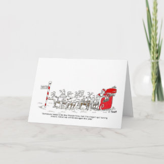 Cartão de Natal do papai noel