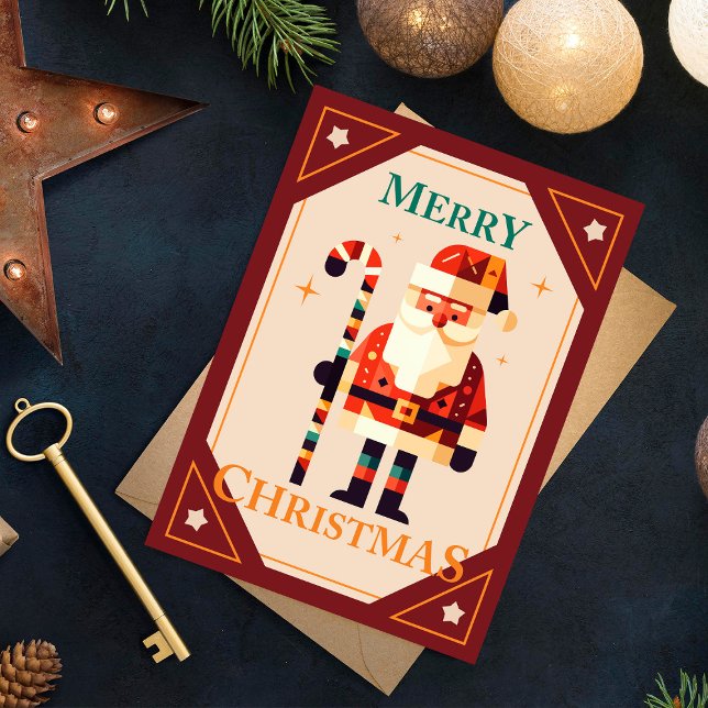 Cartão de Natal do Papai Noel com Cané Docente (Criador carregado)