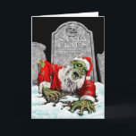 Cartão de Natal do papai noel do zombi<br><div class="desc">Uma vez que você acreditou em Papai Noel então você cresceu acima. Mas que aconteceu-lhe quando você parou de acreditar? Morreu? E se morreu o que acontece quando você começar acreditar outra vez? Melhor mantenha acreditar…. Trabalhos artísticos originais no cumprimento dianteiro e customisable no interior.</div>