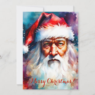 Cartão de Natal do Papai Noel e de você