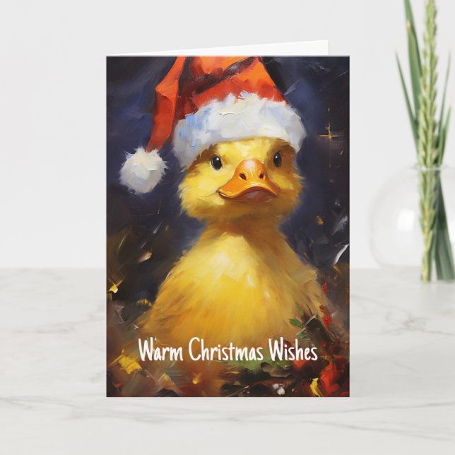 Cartão de Natal do Papai Pato (Frente)