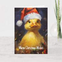 Cartão de Natal do Papai Pato