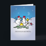 Cartão de Natal do partido de escritório do boneco<br><div class="desc">Os bonecos de neve comemoram o Natal em seu partido de escritório anual. Contudo,  um dos bonecos de neve realiza que isso ter um assado era talvez não uma boa ideia,  como seu colega derrete na neve.</div>