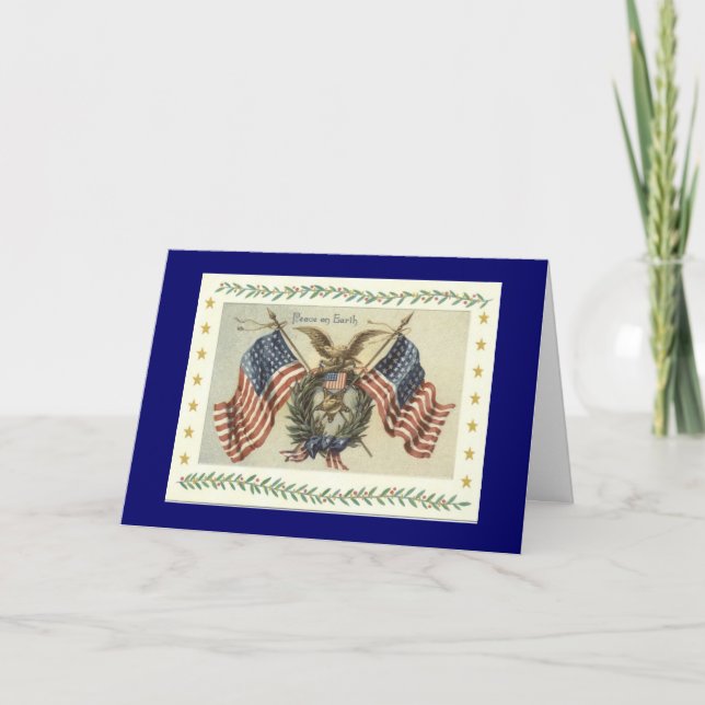 Cartão de Natal do PEIXE-AGULHA do vintage (Frente)